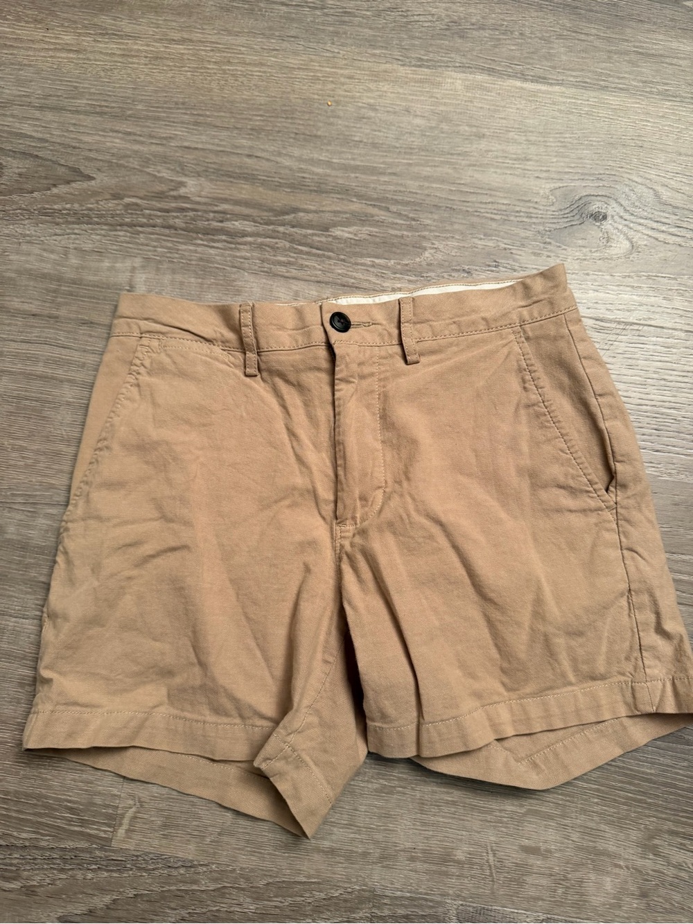 Goodthreads Khaki Flat-Front Cotton Shorts